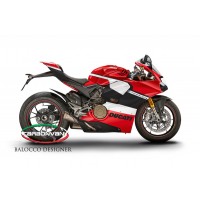 Carbonvani - Ducati Panigale V4 / S / Speciale "ARUBA Ver 4" Design Carbon Fiber Full Fairing Kit - ROAD VERSION (8 pieces) Carbonvani - Ducati Panigale V4 / S / Speciale "ARUBA Ver 4" Design Carbon Fiber Full Fairing Kit - ROAD VERSION (8 pieces)